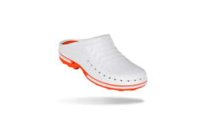 SOCA WOCK CLOG 01 LARANJA/BRANCO