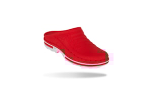 SOCA WOCK CLOG 17 BRANCO/VERMELHO
