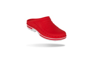 SOCA WOCK CLOG 17 BRANCO/VERMELHO